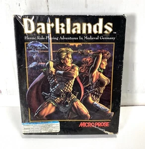 RARE DARKLANDS MICROPROSE CLASSIC RPG PC GAME (IBM,1992) PC SOFTWARE SEALED DISK - Picture 1 of 8