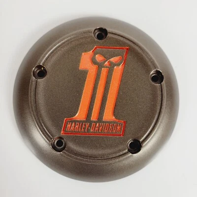 Harley-Davidson Evolution 1340 Dyna Softail Bronze & Orange Air Cleaner Cover - Image 1 of 4