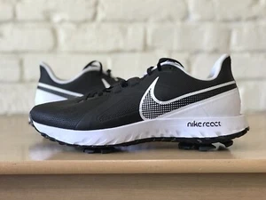 New Men’s Nike React Infinity Pro Golf Shoes CT6620-003 Sz 10 Black White Panda - Picture 1 of 9