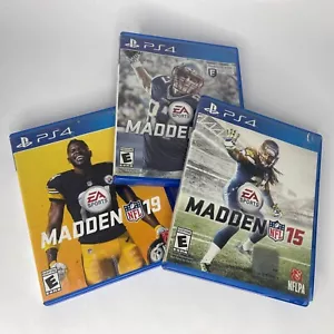 PlayStation 4: Madden NFL 15, 17 y 19 - Lote de videojuegos probados - Imagen 1 de 5