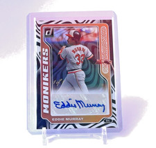 Eddie Murray 2023 Donruss 1/1  One of One Monikers Auto Autograph Signed Orioles