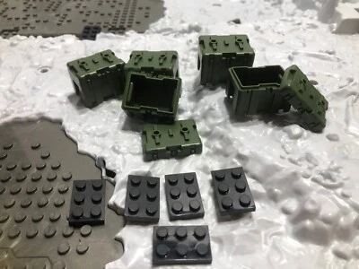 5x estojos utilitários e placa 2x3 MULTI LISTAGEM Mega Blok Construx e outros compatíveis - Imagem 1 de 4