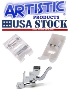 Roller,Zig Zag Teflon & Adapter Foot All Low Shank Snap-On - Picture 1 of 1