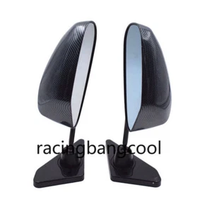 F1 Car Carbon Fiber Autos Blue Rear View Mirror Carbon Look racing Side Mirror - Bild 1 von 7
