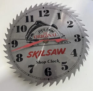 The Original SKILSAW Shop Clock 10" Wall Mounted Metal Blade - Picture 1 of 6
