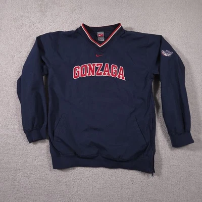 Gonzaga Bulldogs Jacket Boys Medium Navy NCAA Basketball Nike Windbreaker - Image 1 of 4