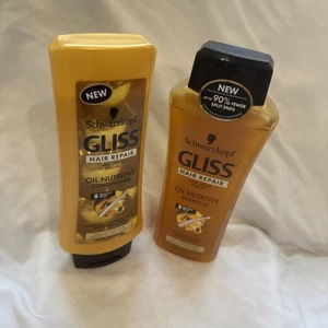 SCHWARZKOPF GLISS HAIR REPAIR with LIQUID KERATIN 1 SHAMPOO 1 CONDITIONER - Picture 1 of 2