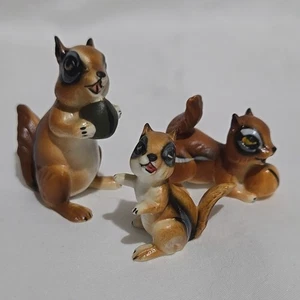 bone china miniatur CHIPMUNK Familie - Bild 1 von 3