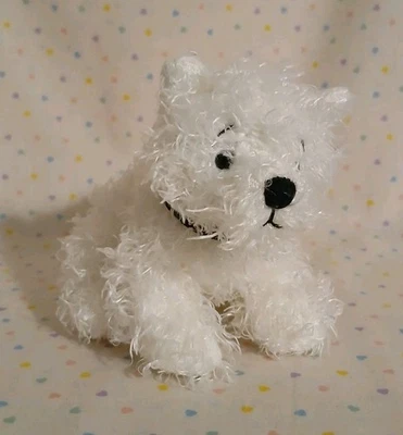 Ganz Soft Spot Westie White Puppy Dog Mini  Stuffed Animal Plush Toy 4" H4999 - Image 1 of 4