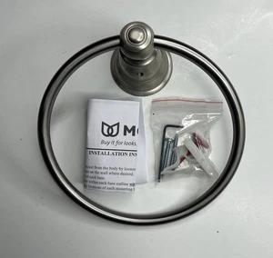 Anello asciugamano bagno Moen YB5486BN Kingsley finitura nichel spazzolato - Foto 1 di 4