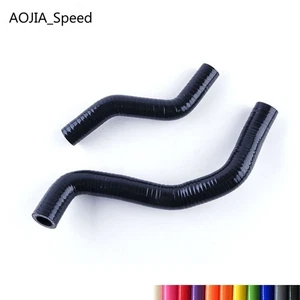 Silicone Radiator Coolant Hose For Honda CR 250 R CR250R 1997 1998 1999 Black - Picture 1 of 11