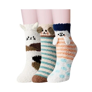Cute Fuzzy Slipper Socks Cozy Fluffy Socks for Women Mom Teen Girls - Funny A... - Picture 1 of 7
