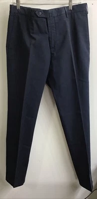 Pantalones de algodón azul marino Lora Piana para hombre pierna cónica talla 36 X 30,5 Foto 1 de 4