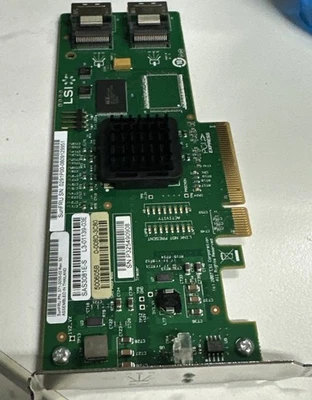 LSI SAS 3081E-R 8- port SATA/SAS 3Gb/s PCI RAID Controller Card Low bracket - Bild 1 von 2
