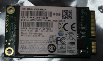 SAMSUNG SSD 850 EVO mSATA 500GB MZ-M5E500 MZMLN500HMJP - Image 1 of 3