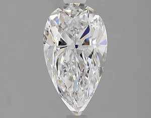 Zertifikat GIA 1,45 CT Birnenschliff natürlicher abgebauter Diamant lose D Farbe IF Reinheit - Bild 1 von 2