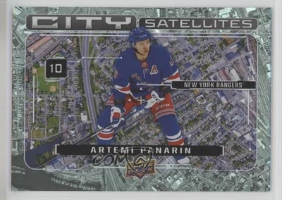 2024-25 Upper Deck Series 1 City Satellites Black Artemi Panarin #CS-18 - Image 1 of 2