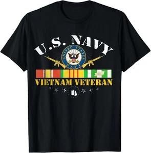 US NAVY Vietnam Veteran American Flag, US Veteran Veterans Day US Patriot Shirt - Picture 1 of 6