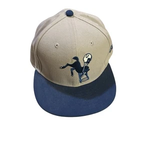 New Era Indianapolis Colts Fitted Hat Gray Blue Size 7 1/4 Alternate Logo Horse - Picture 1 of 7