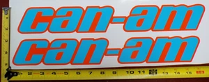 CAN-AM MAVERICK X3 R CALCOMANÍA GRÁFICA PEGATINA HECHA EN ESTADOS UNIDOS AZUL NARANJA SÓLIDO GRUESO - Imagen 1 de 3