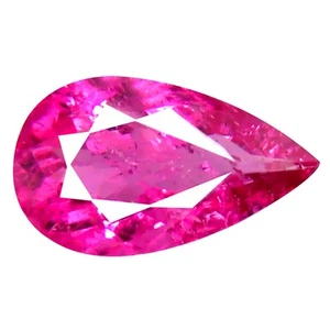 0.65 ct AAA+ Valuable Pear Shape (8 x 5 mm) Reddish Pink Rubellite Tourmaline - Imagen 1 de 1