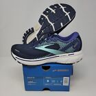 Brooks Ghost 14 Womens Size 9 Running Shoes Blue White Athletic Sneakers Gym
