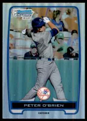 2012 Bowman Draft Picks & Prospects Chrome Refractors Peter O'Brien New York - Image 1 of 2