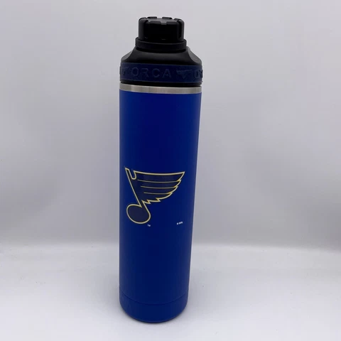 ORCA 22 oz St.Louis Blues Stain Steel Water Bottle Blue Cover