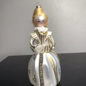 VINTAGE SOFFIERIA DE CARLINI ELEGANT LADIES ORNAMENT ITALY BLOWN GLASS 5 1/2"H - Picture 1 of 14