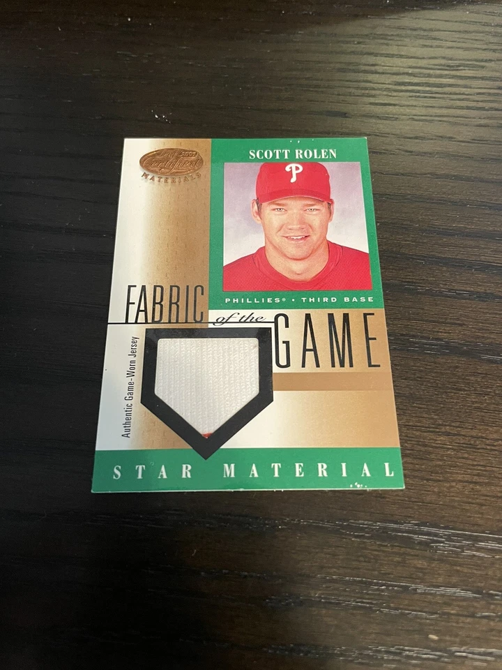 2001 Leaf Certified Materials Fabric of the Game #FG-77 Scott Rolen - Image 1 of 2