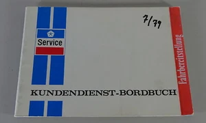 Manuale Servizio/Libretto Chrysler Europa Talbot / Matra Stand 07/1979 - Foto 1 di 2