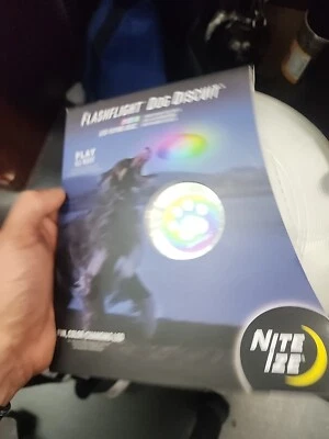Nite Ize Flashlight LED Dog Discuit - Frisbee Colorful Play All Night!  - Image 1 of 3