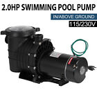 Hayward 2.0HP Swimming Pool Filter Pump Motor w/Strainer Generic In/Above Ground