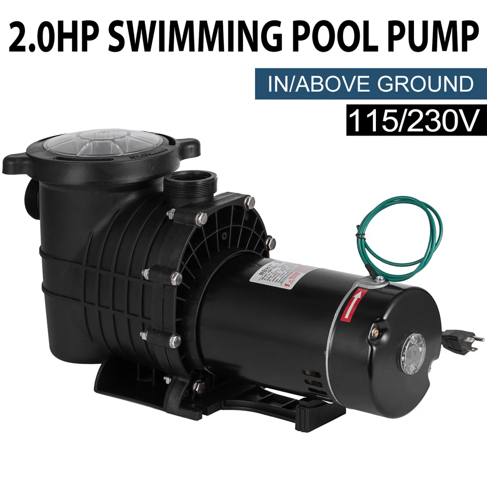 2HP 110-240V 6800GPH Inground Swimming POOL PUMP MOTOR w/Strainer For Hayward - Image 1 of 4