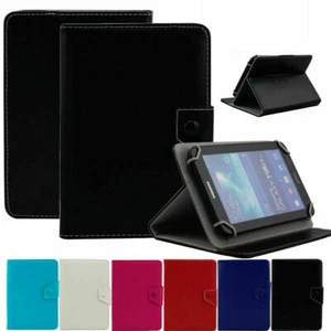 8" Universal Tablet Portable Flip Leather Shockproof Folding Stand Case Cover - Picture 1 of 46