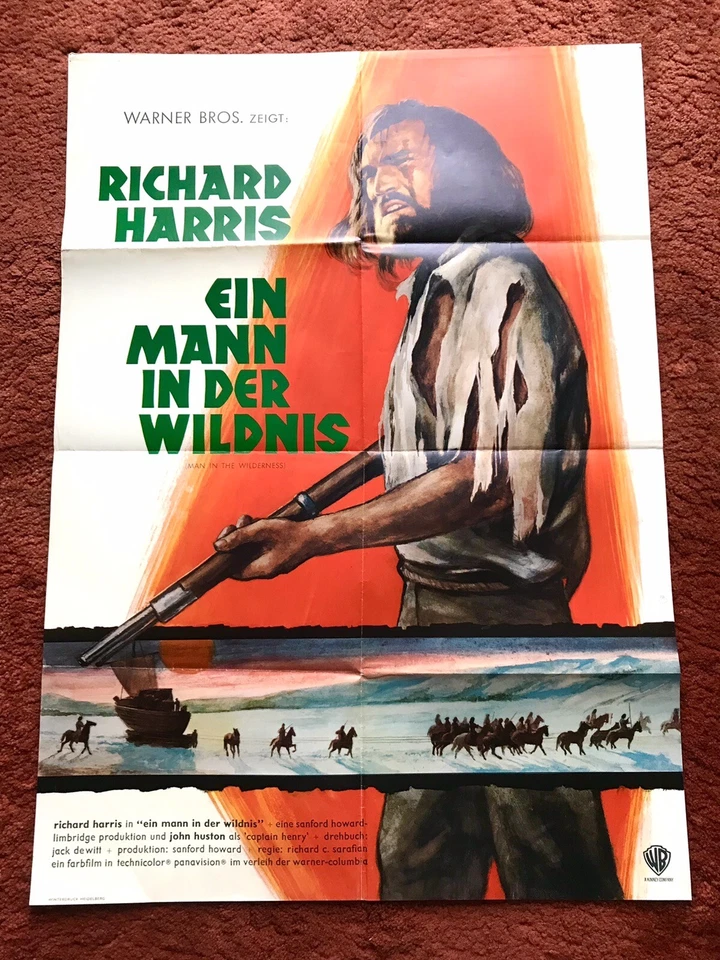 Ein Mann in der Wildnis Kinoplakat Poster A1, Western, Richard Harris - Bild 1 von 1