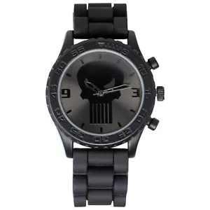 Punisher Dark Skull Symbol Watch Black - Picture 1 of 3
