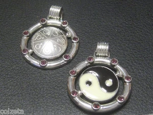  YIN YANG 2 in 1 WENDEANHÄNGER Nebel Silber von Peter Stone - Bild 1 von 7