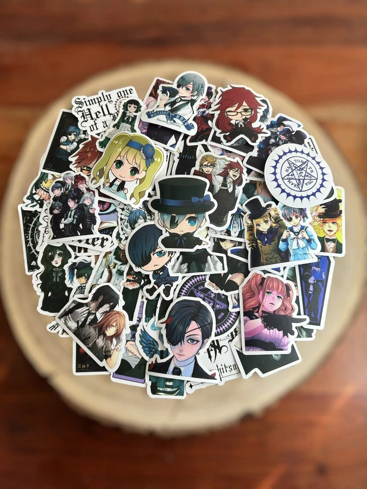 🍀 50 Black Butler Design Anime Animé Decal Stickers - Image 1 of 1