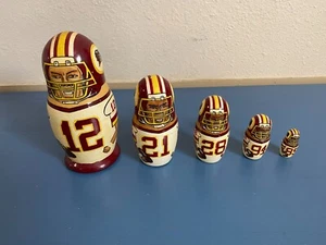 NFL Washington Redskins Nesting Dolls Frerotte Allen Green Gilbert Ellamb - Picture 1 of 11
