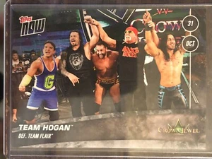2019 Topps Now WWE #78 Hulk Hogan Roman Roman Reigns Rusev Ali Gable Crown Jewel - Picture 1 of 2