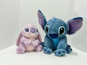 Disney Store Set Peluche Angelo Lilo e Stitch Viola Alieno Bambino Peluche - Foto 1 di 14