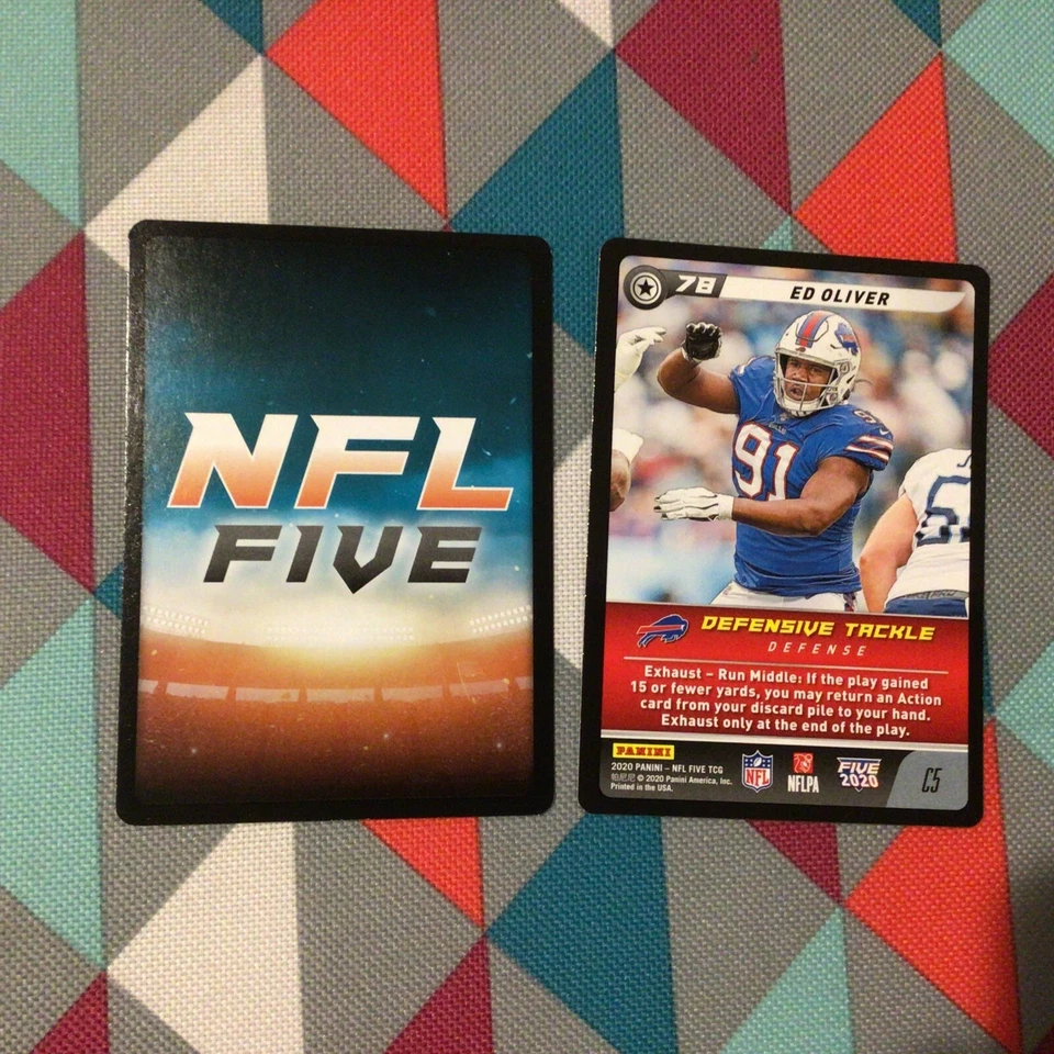 Ed Oliver #C5 Bills common Base 2020 Panini Edition NFL five TCG - Image 1 of 1