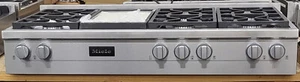 NEW OUT OF BOX MIELE 48" RANGETOP STAINLESS STEEL 6 BURNER AND GRIDDLE - Picture 1 of 8