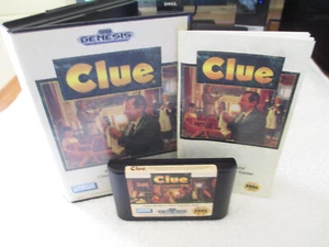 CLUE SEGA GENESIS COMPLETE CIB AUTHENTIC ORIGINAL SEGA CDX NOMAD *BEST LOOKING* - Picture 1 of 6