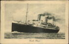 Lloyd Sabaudo Steamship Conte Rosso C1910 Used Postcard