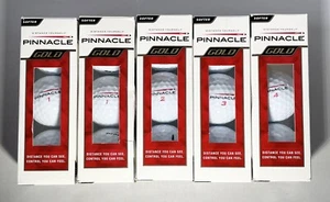 Pinnacle Gold Softer Golf Balls Bright White NIB 5 Boxes (14 Balls, One Missing) - Picture 1 of 5