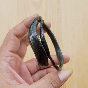 Indonesian Akar Bahar Bracelet Genuine Black Coral Bangle #183 - Picture 1 of 6