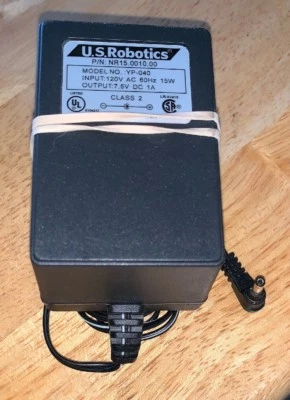 OEM Genuine U.S. ROBOTICS Power Adapter YP-040 AC DC 15W 7.5V 1A NR15.0010.00 - Image 1 of 4
