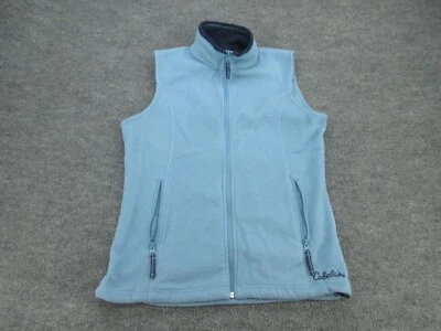 Cabelas Vest Womens Small Blue Full Zip Fleece Outdoors Sleeveless Ladies S - Image 1 of 4